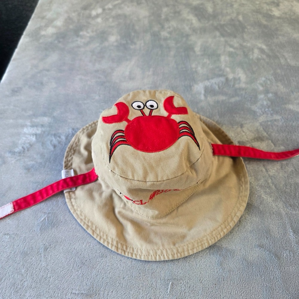 Flapjack Toddler Reversible Bucket Sun Hat Shark/Crab